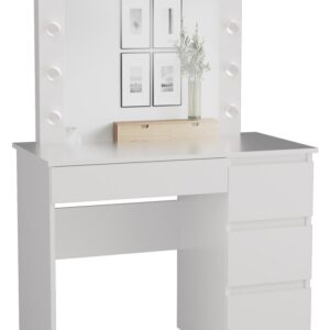 Zestaw toaletka Marina T/L+MIJ/P BIAŁY