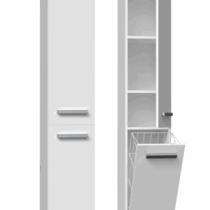 Słupek łazienkowy Nel IV BIAŁY