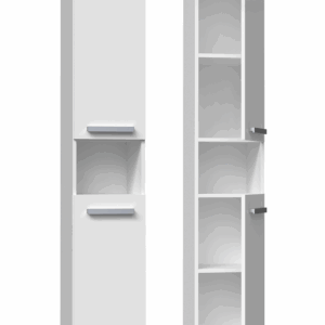 Słupek łazienkowy Nel I BIAŁY