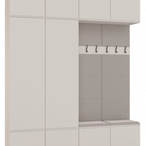 Garderoba HAGA IV 2Sz2W KASZMIR BEŻ 2x Szafa + 2x Wieszak