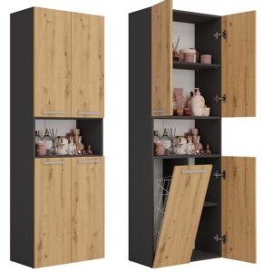 Słupek łazienkowy Nel 1K/DK ANTRACYT ARTISAN